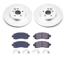 PowerStop Genuine Geomet Coated Rotor and Low-Dust Ceramic Brake Pad Kit