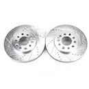 PowerStop Evolution Drilled Slotted Rotors Pair Front For Ford Freestar