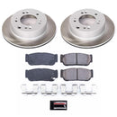 PowerStop Semi-Coated Rotor and Low-Dust Ceramic Brake Pad Kit
