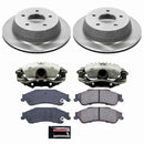 PowerStop OE Stock Replacement Low-Dust Ceramic Brake Pad, Rotor and Caliper Kit
