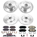 PowerStop Z23 Daily Driver Carbon-Fiber Ceramic Brake Pad and Drilled & Slotted
