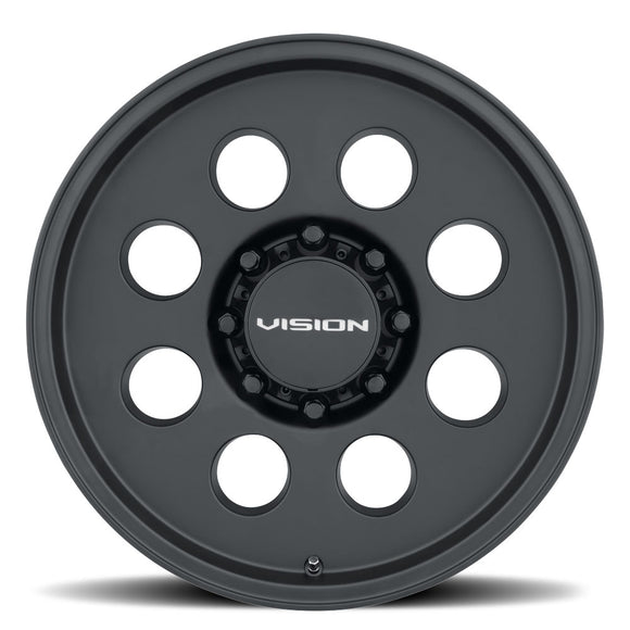 17.5X6.75 Vision Midway Satin Black 8x165.1 8x6.5 ET-16 Wheel Rim