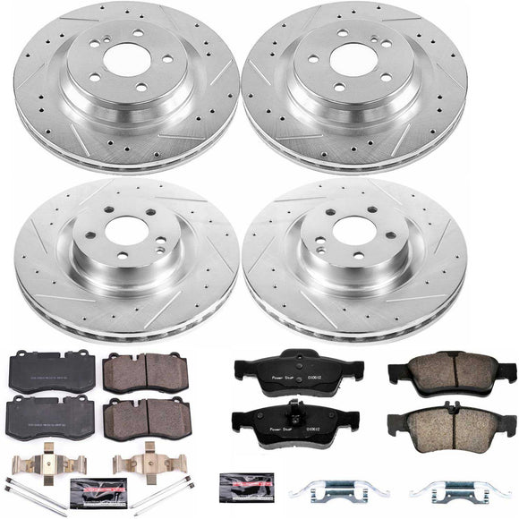 PowerStop Z23 Daily Driver Carbon-Fiber Ceramic Brake Pad and Drilled & Slotted