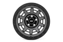 15x8 Rough Country 85 Series Gunmetal Gray Wheel 5x4.5 ET-19 CB