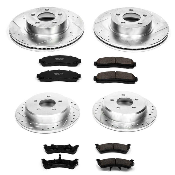 PowerStop Z23 Daily Driver Carbon-Fiber Ceramic Brake Pad and Drilled & Slotted