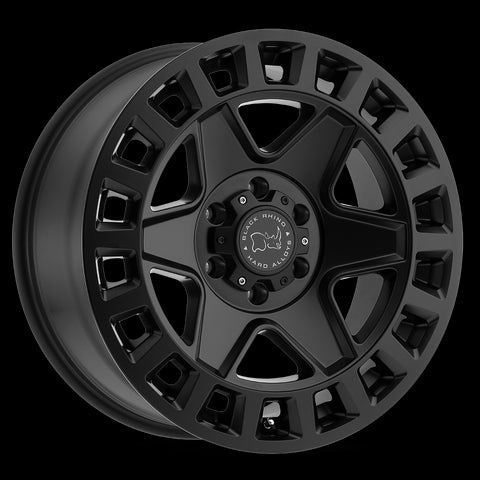 17X9 Black Rhino York Matte Black Wheel/Rim 6X139.7 ET-12 6-139.7 17-9