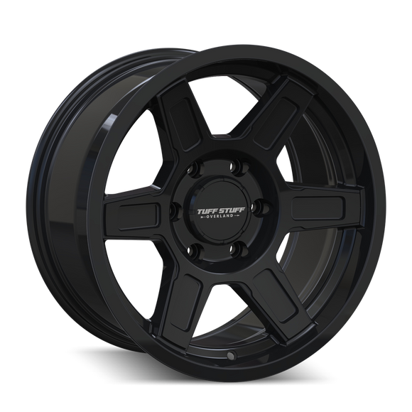 17x8.5 Tuffstuff TS01 Ascent Gloss Black 5x127 5x5 ET0 Wheel Rim