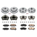 PowerStop OE Stock Replacement Low-Dust Ceramic Brake Pad, Rotor and Caliper Kit