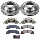 PowerStop OE Stock Replacement Low-Dust Ceramic Brake Pad, Rotor and Caliper Kit