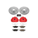 PowerStop Z23 Daily Driver Carbon-Fiber Ceramic Pads Drilled & Slotted Rotor & C