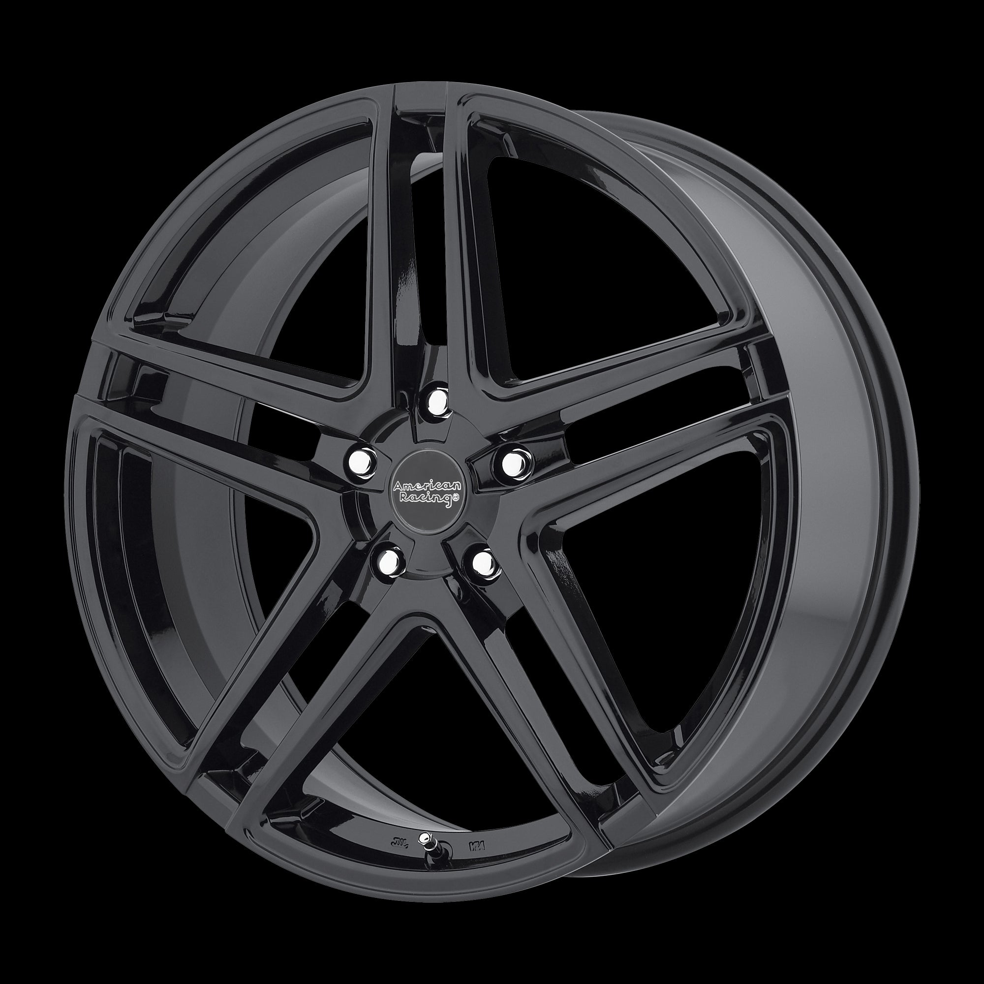 16X7 American Racing AR907 Black Wheel 5X115 ET40 5-115 16-7 AR90767015340