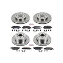 PowerStop OE Stock Replacement Low-Dust Ceramic Brake Pad and Rotor Kit