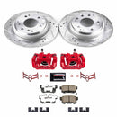 PowerStop Z26 Street Performance Ceramic Brake Pad, Drilled Slotted Rotor, and C