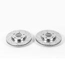 PowerStop Evolution Drilled Slotted Rotors Pair Front For Hyundai Elantra