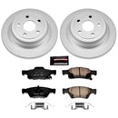 PowerStop Genuine Geomet Coated Rotor and Low-Dust Ceramic Brake Pad Kit
