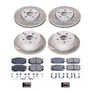 PowerStop Semi-Coated Rotor and Low-Dust Ceramic Brake Pad Kit