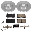 PowerStop Genuine Geomet Coated Rotor and Carbon-Fiber Ceramic Brake Pad Kit
