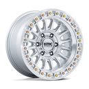 18X9 KMC KM552 IMS Gloss Silver W/ Machined Face 6x135 ET18 Wheel Rim