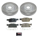 PowerStop Semi-Coated Rotor and Low-Dust Ceramic Brake Pad Kit