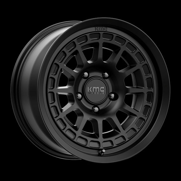 17X8.5 KMC KM719 CANYON Satin Black 5X127 ET0 wheel/rim