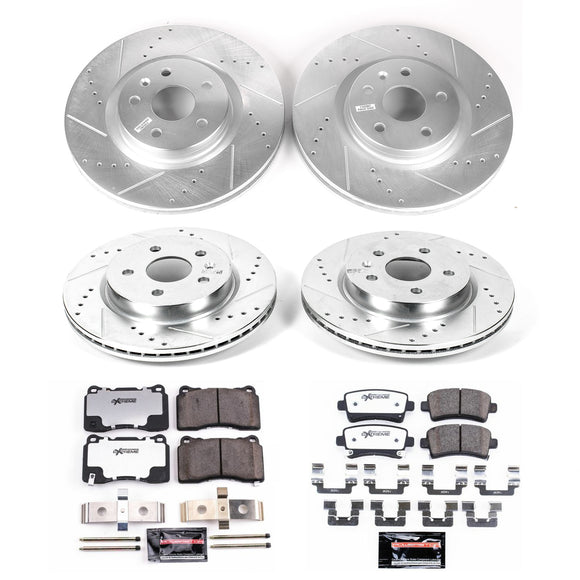 PowerStop Z26 Street Performance Ceramic Brake Pad and Drilled & Slotted Rotor K