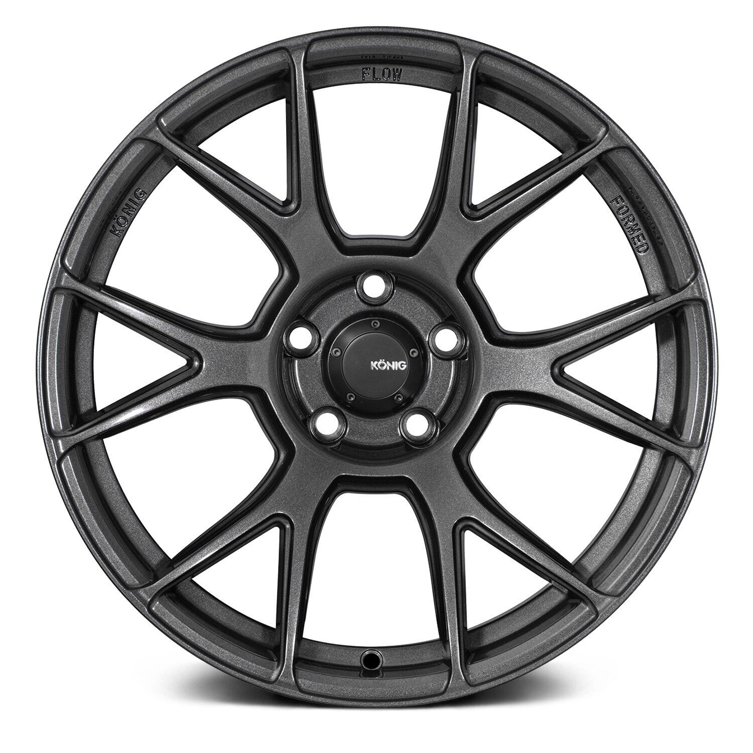 18x8.5 Konig Ampliform Dark Metallic Graphite 5x114.3 5x4.5 ET45 Wheel Rim