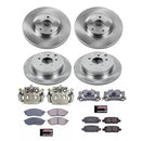 PowerStop OE Stock Replacement Low-Dust Ceramic Brake Pad, Rotor and Caliper Kit