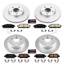 PowerStop Genuine Geomet Coated Rotor and Low-Dust Ceramic Brake Pad Kit