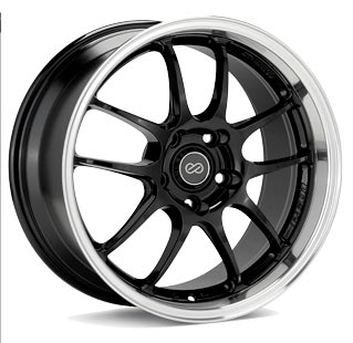 17X8 Enkei PF01 Black Machined Wheel/Rim 5x114.3 5-114.3 460-780-6550BKM