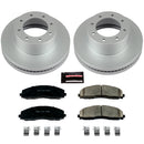 PowerStop Genuine Geomet Coated Rotor and Low-Dust Ceramic Brake Pad Kit