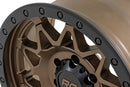 18x9 Rough Country 78 Series Bronze with Black Lip 6x5.5 ET-12 Wheel Rim