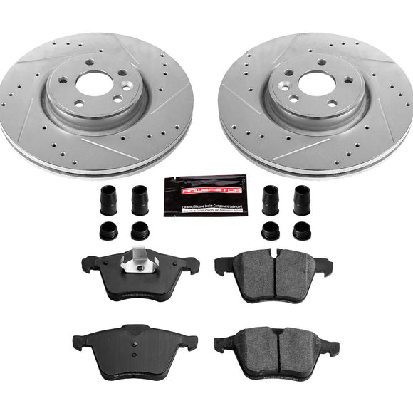 PowerStop Z23 Daily Driver Carbon-Fiber Ceramic Brake Pad and Drilled & Slotted