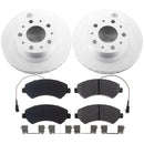 PowerStop Genuine Geomet Coated Rotor and Low-Dust Ceramic Brake Pad Kit