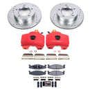 PowerStop Z23 Daily Driver Carbon-Fiber Ceramic Pads Drilled & Slotted Rotor & C