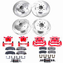 PowerStop Z23 Daily Driver Carbon-Fiber Ceramic Pads Drilled & Slotted Rotor & C