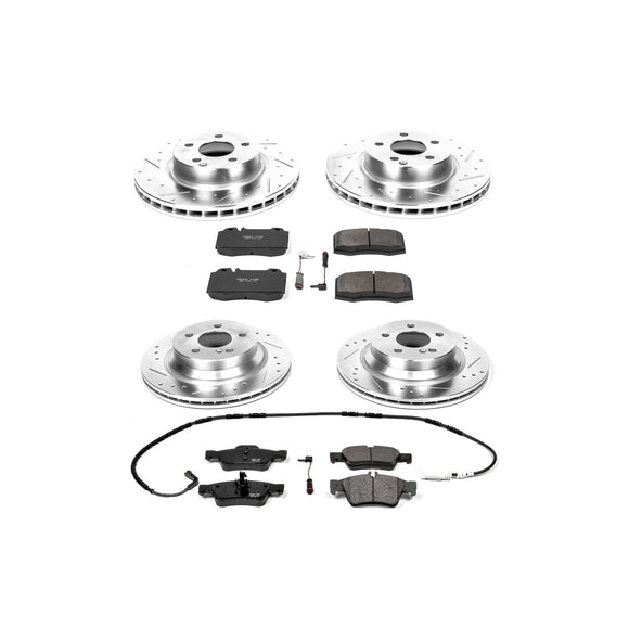 PowerStop Z23 Daily Driver Carbon-Fiber Ceramic Brake Pad and Drilled & Slotted