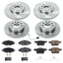 PowerStop OE Stock Replacement Low-Dust Ceramic Brake Pad and Rotor Kit