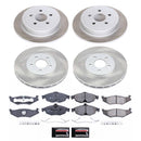 PowerStop Semi-Coated Rotor and Low-Dust Ceramic Brake Pad Kit