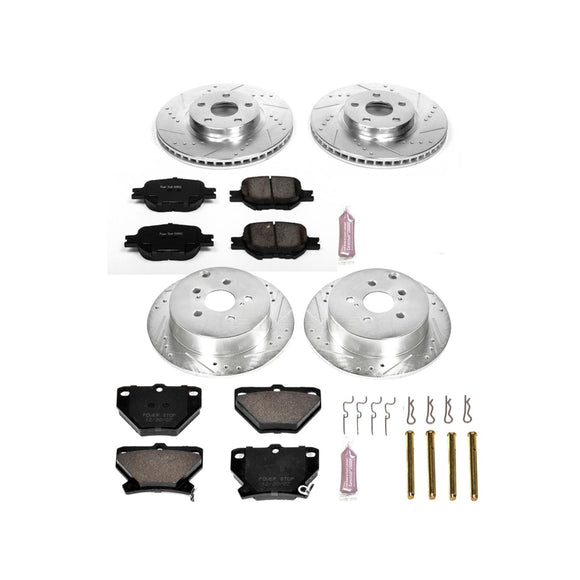 PowerStop Z23 Daily Driver Carbon-Fiber Ceramic Brake Pad and Drilled & Slotted
