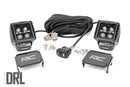 Rough Country Black Series LED Light Pair 2" White DRL