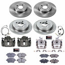 PowerStop OE Stock Replacement Low-Dust Ceramic Brake Pad, Rotor and Caliper Kit