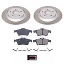 PowerStop Semi-Coated Rotor and Low-Dust Ceramic Brake Pad Kit