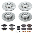 PowerStop OE Stock Replacement Low-Dust Ceramic Brake Pad and Rotor Kit