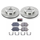 PowerStop OE Stock Replacement Low-Dust Ceramic Brake Pad and Rotor Kit