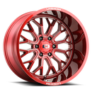 Vision 402 Riot Red Tint Milled Spoke 20X12 6x5.5 6x139.7 ET-51 Wheel/Rim