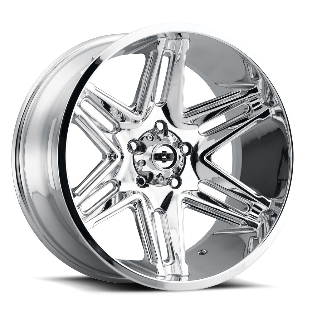 24x12 Vision 363 Razor Chrome 8x180 ET-51 Wheel Rim - 0