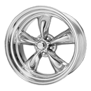 17x8 American Racing Torq Thrust II Polished Wheel 5x114.3 17-8 5-114.3-3