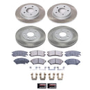 PowerStop Semi-Coated Rotor and Low-Dust Ceramic Brake Pad Kit