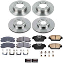 PowerStop OE Stock Replacement Low-Dust Ceramic Brake Pad and Rotor Kit