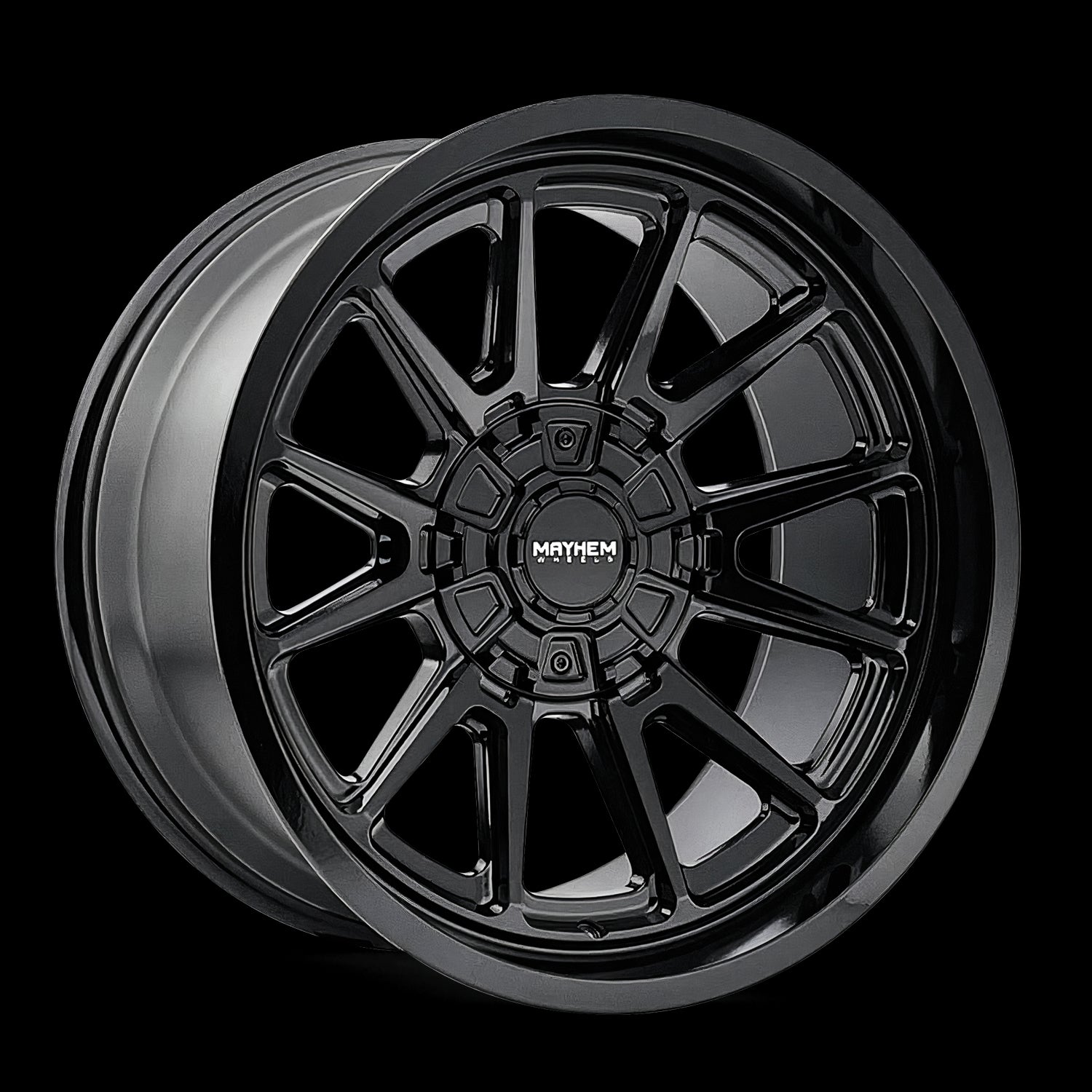 20x9 Mayhem 8116 Intrepid Gloss Black 8x165.1 8x6.5 ET0 Wheel Rim